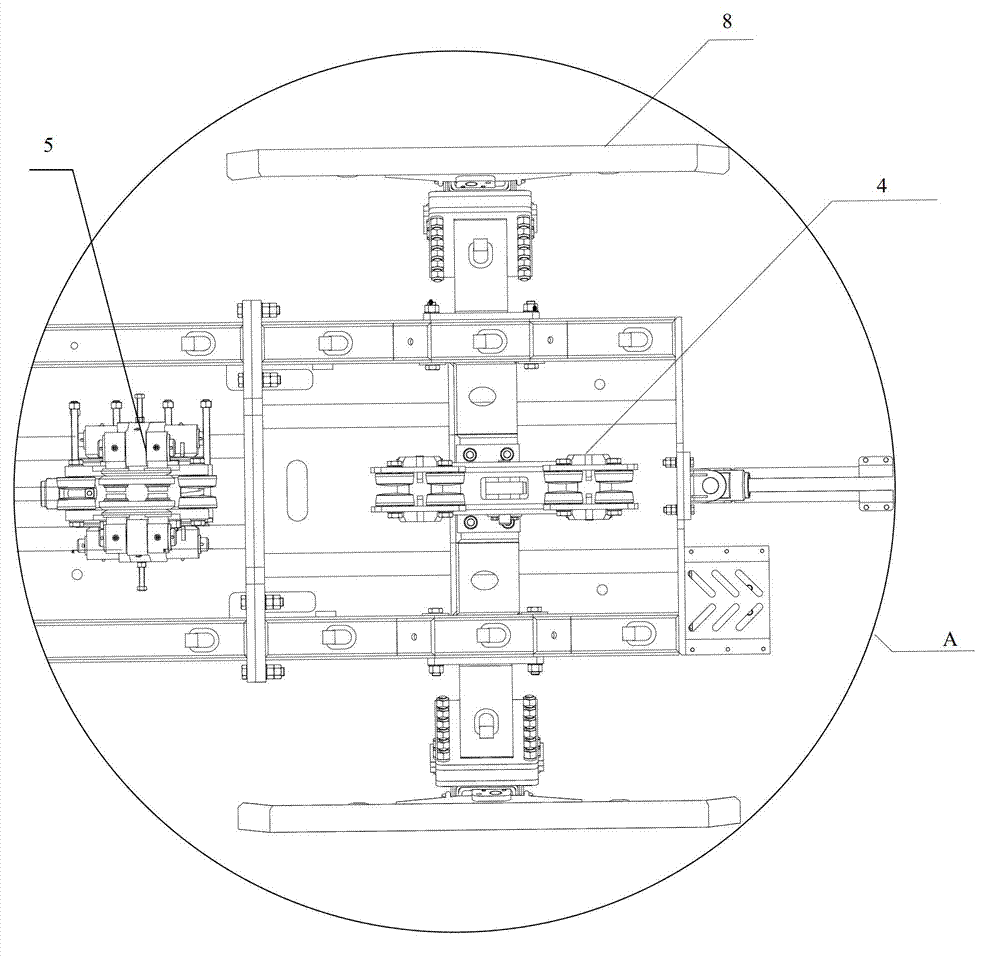 Suspended vertical operating platform