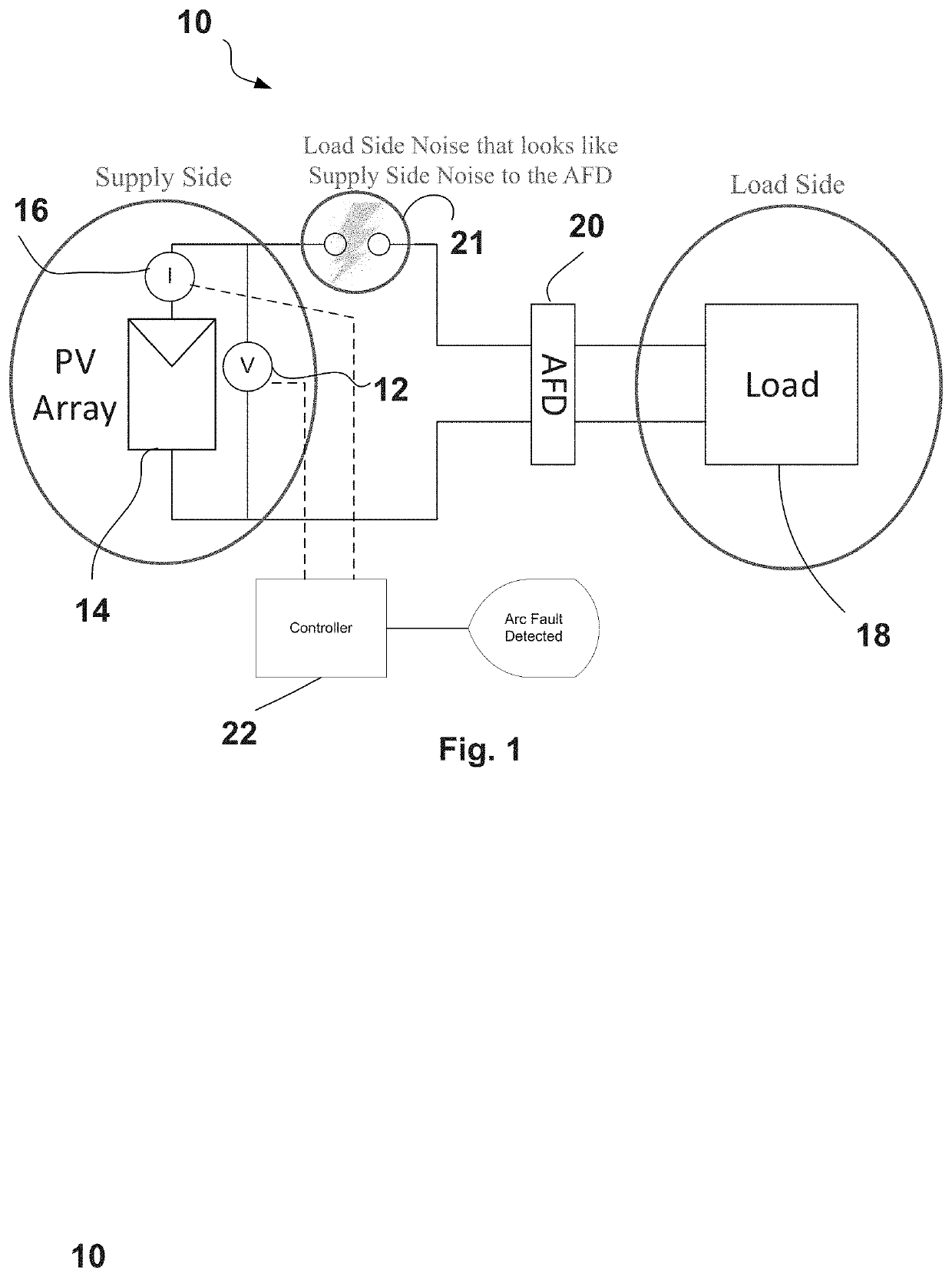 Arc fault detection based on photovoltaic operating characteristics and extraction of pink noise behavior