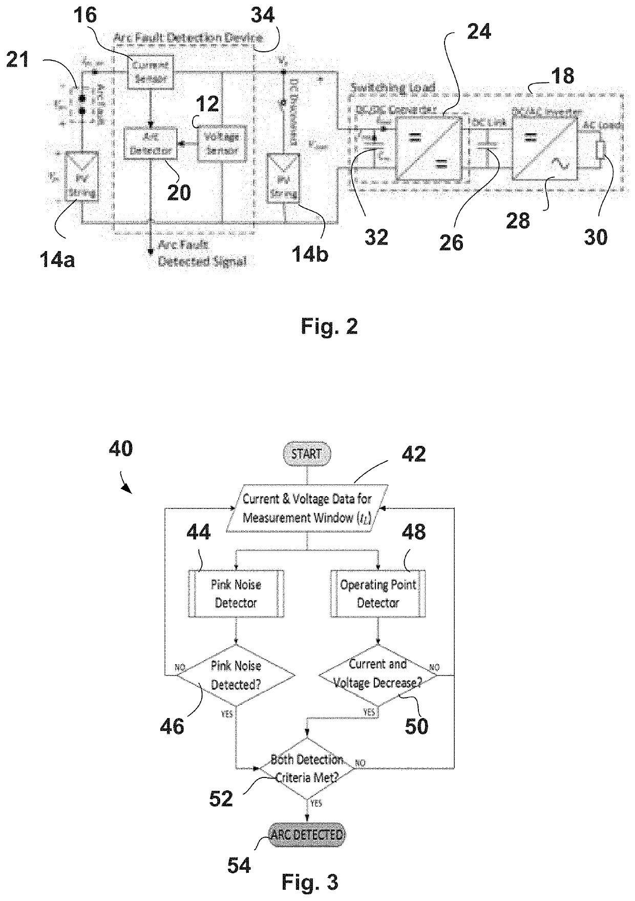 Arc fault detection based on photovoltaic operating characteristics and extraction of pink noise behavior