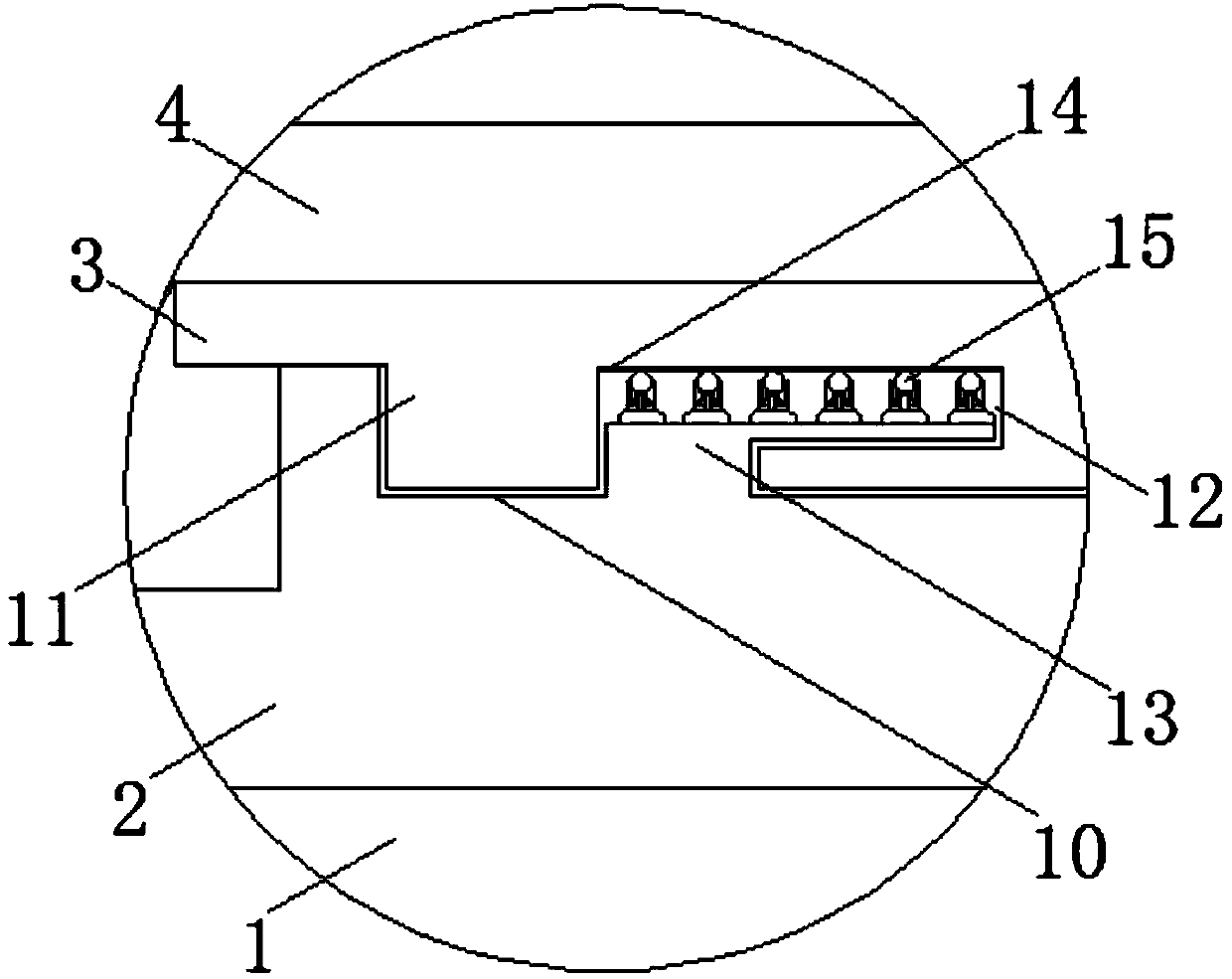 A convenient and stable fixing device for urine cups for medical testing