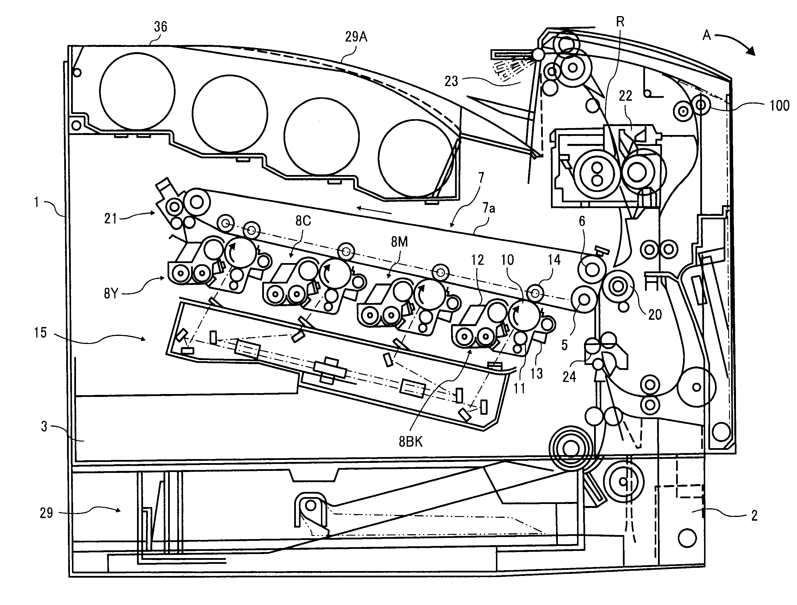 Fixing device and image-forming apparatus comprising the same