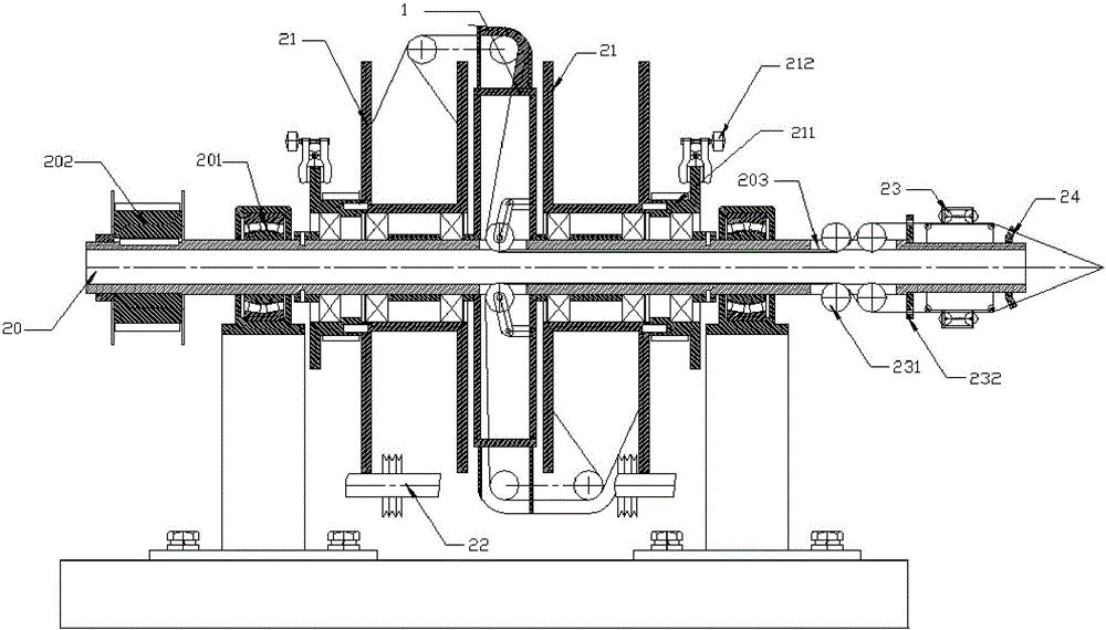 Concentric stranding machine