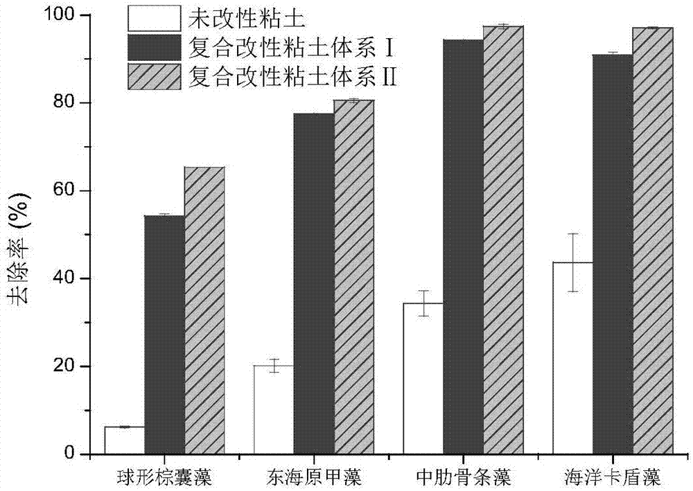 Modified clay system for controlling harmful algae blooms in culture water body