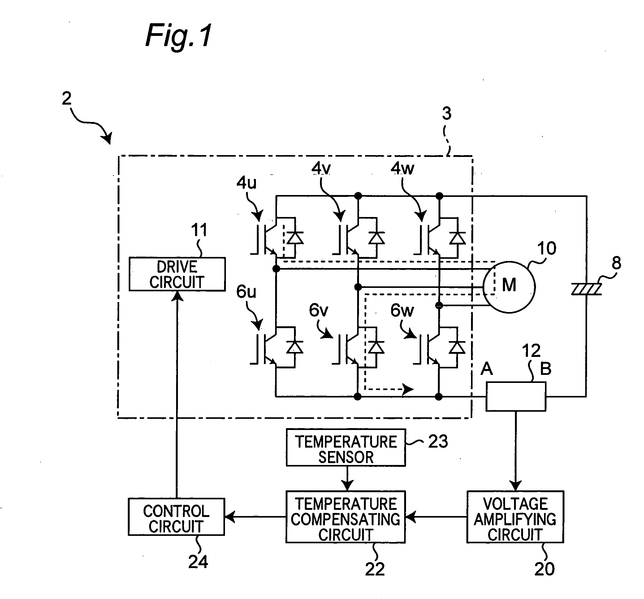 Power semiconductor module with detector for detecting main circuit current through power semiconductor element