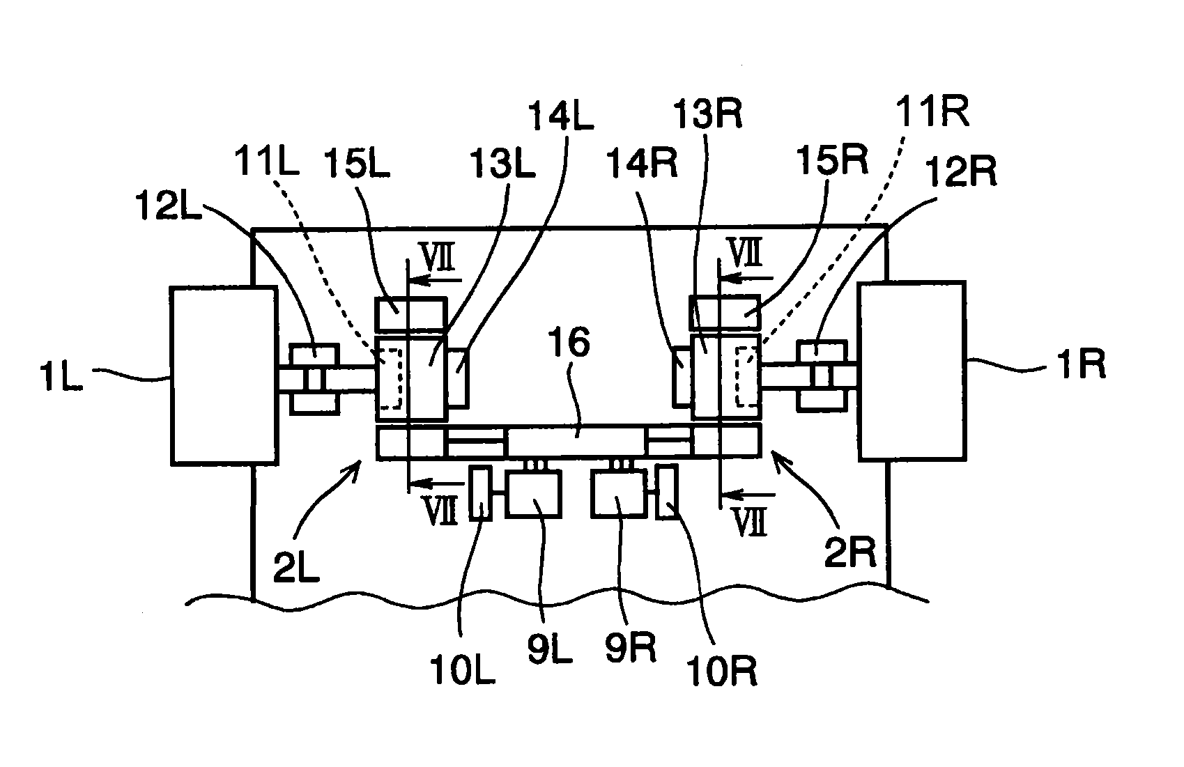 Control device for drive motors