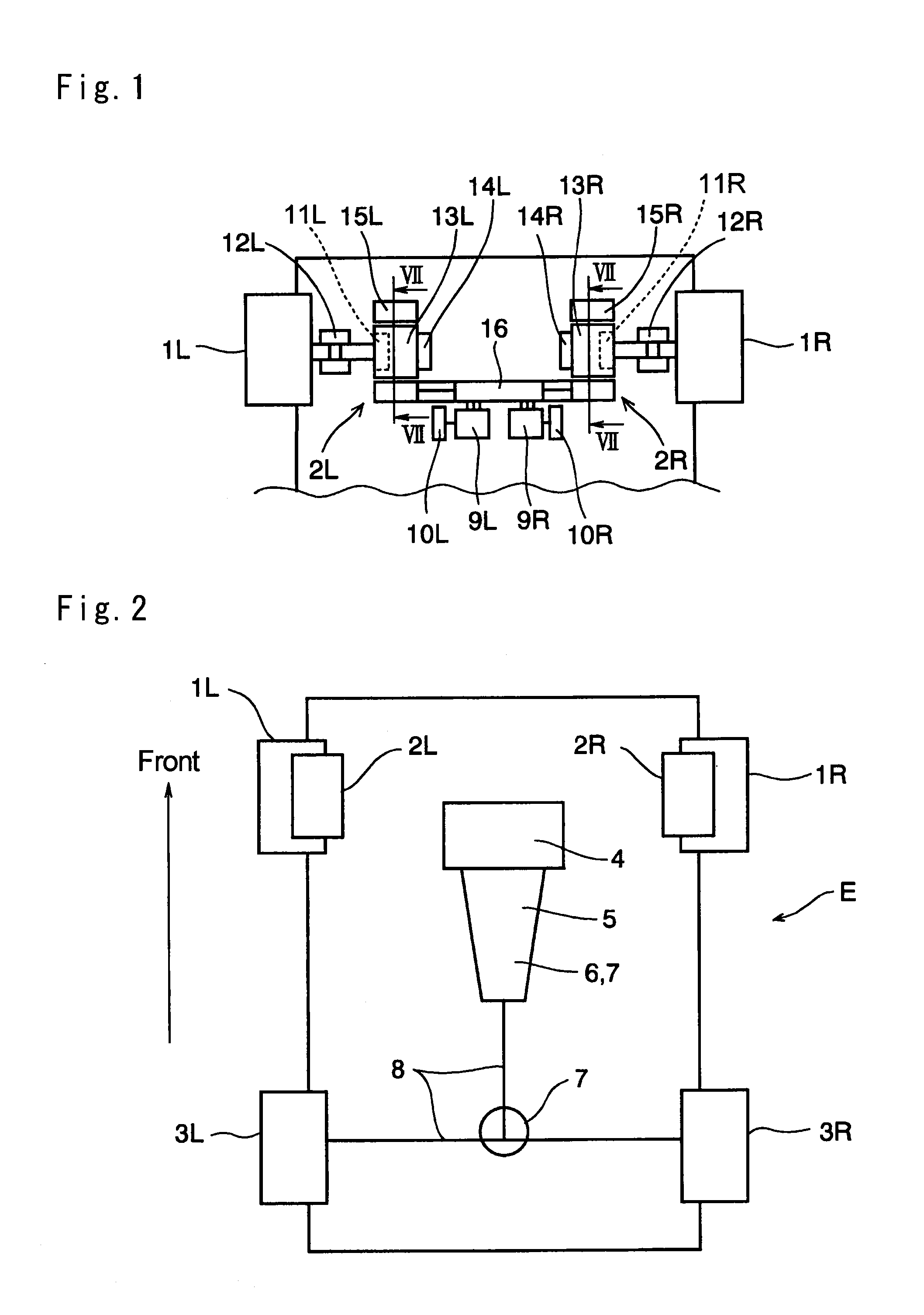 Control device for drive motors