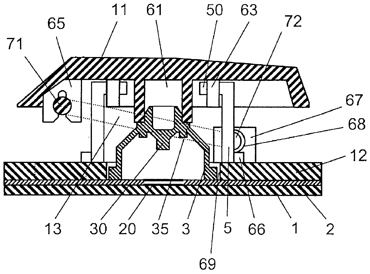 Pushbutton switch and input device using the same