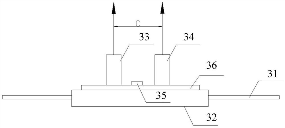 Discrete single-point displacement dynamic monitoring device and method based on laser ranging