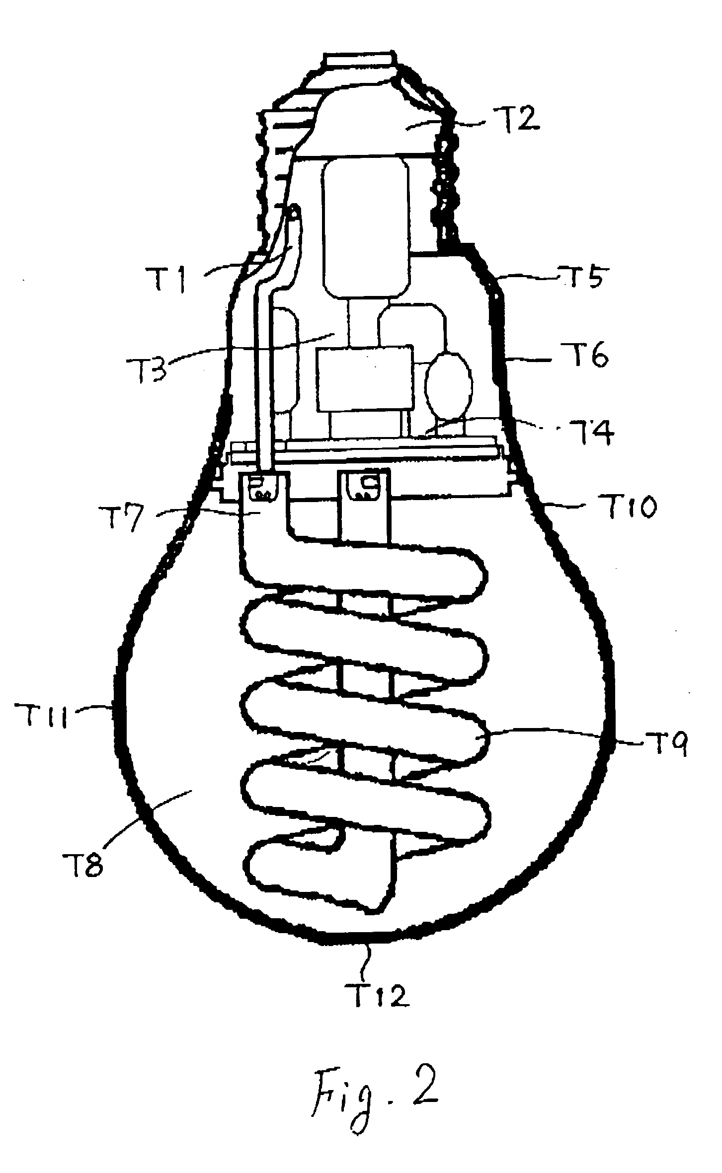 Compact fluorescent lamp and luminaire using the same