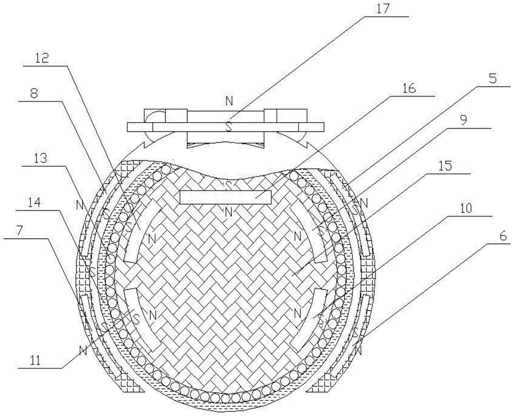 Magnetic suspension wheel