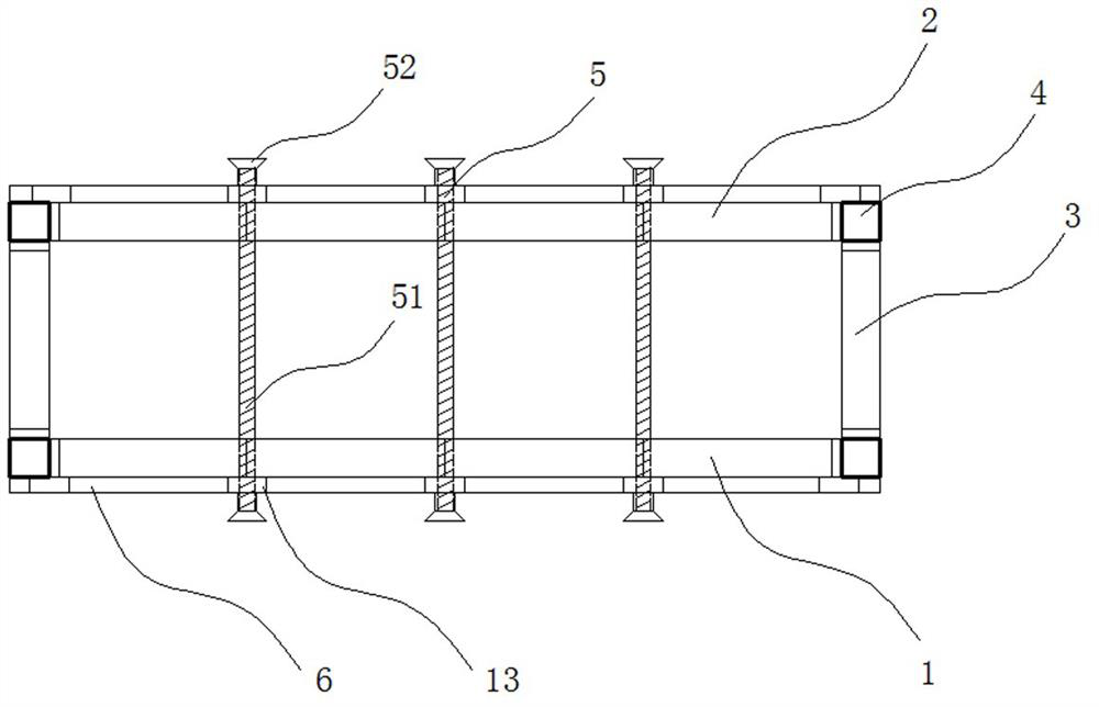 A prefabricated building support frame and assembly method