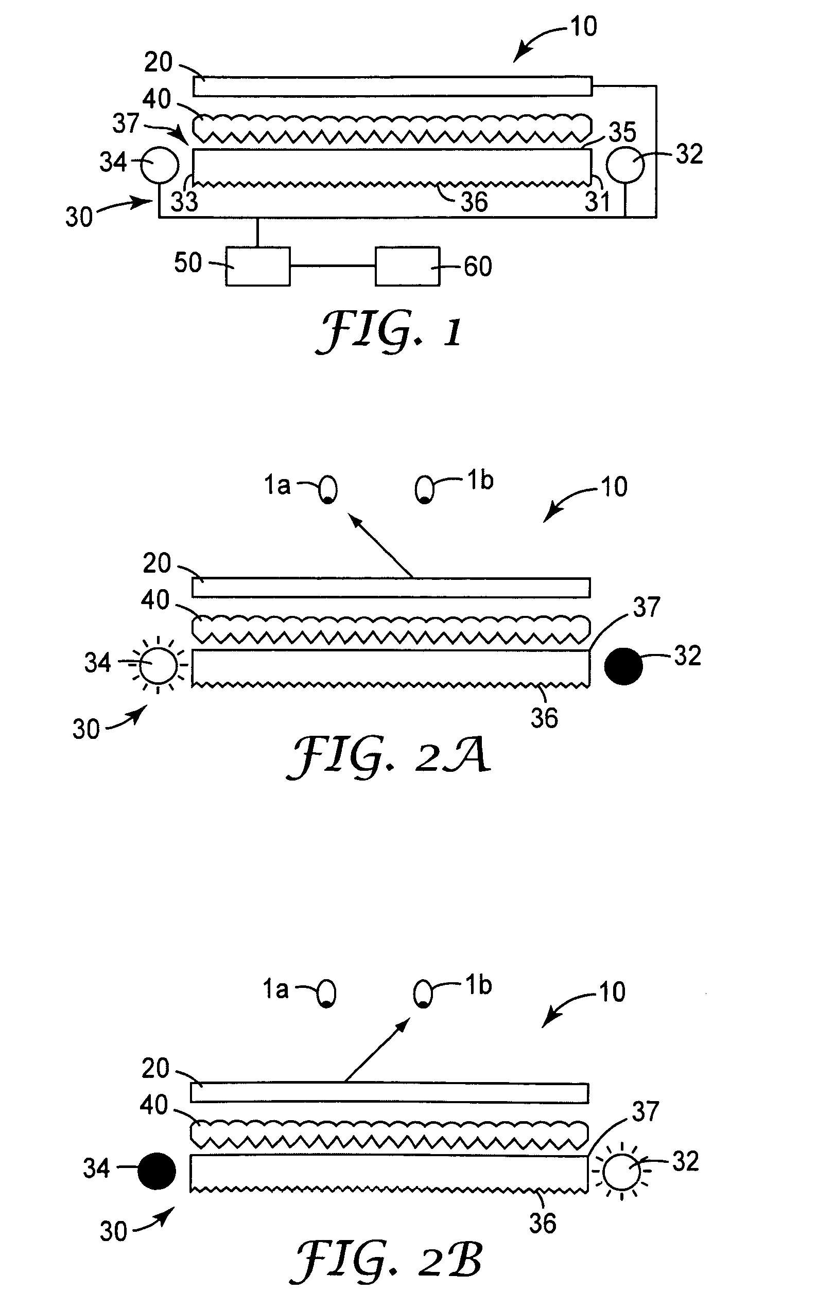 Stereoscopic 3D liquid crystal display with graded light guide light extraction features