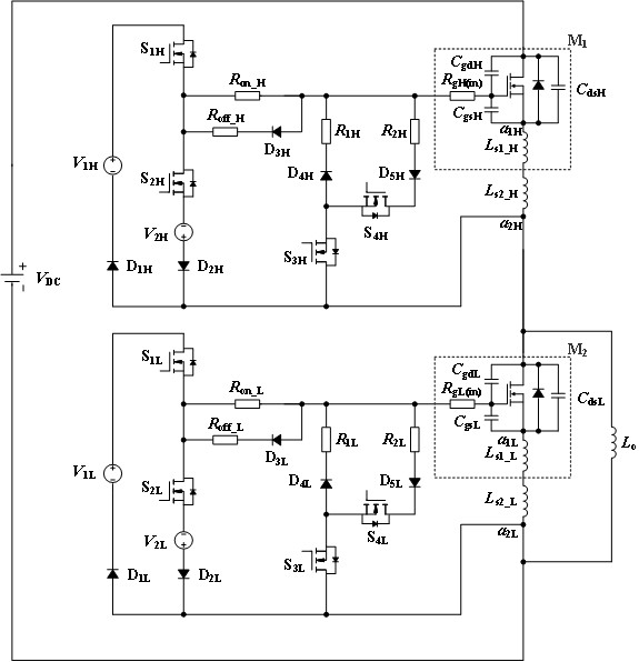 High off-impedance drive circuit for suppressing sic MOSFET crosstalk