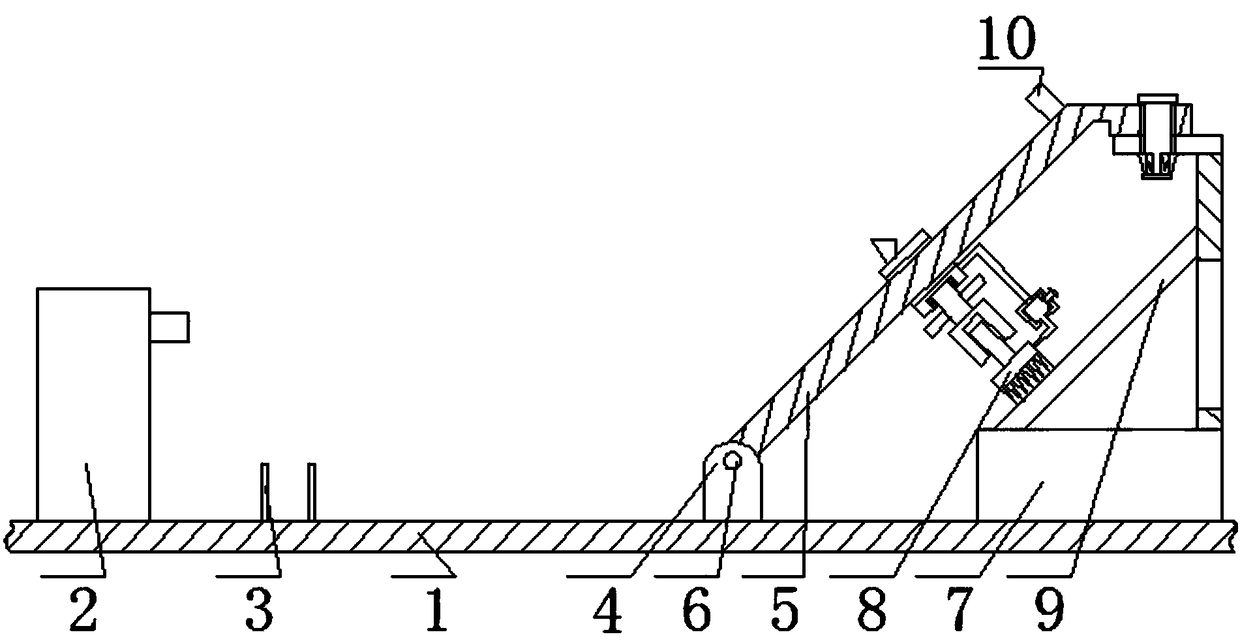 Falling body centroid coincidence degree measuring reference device