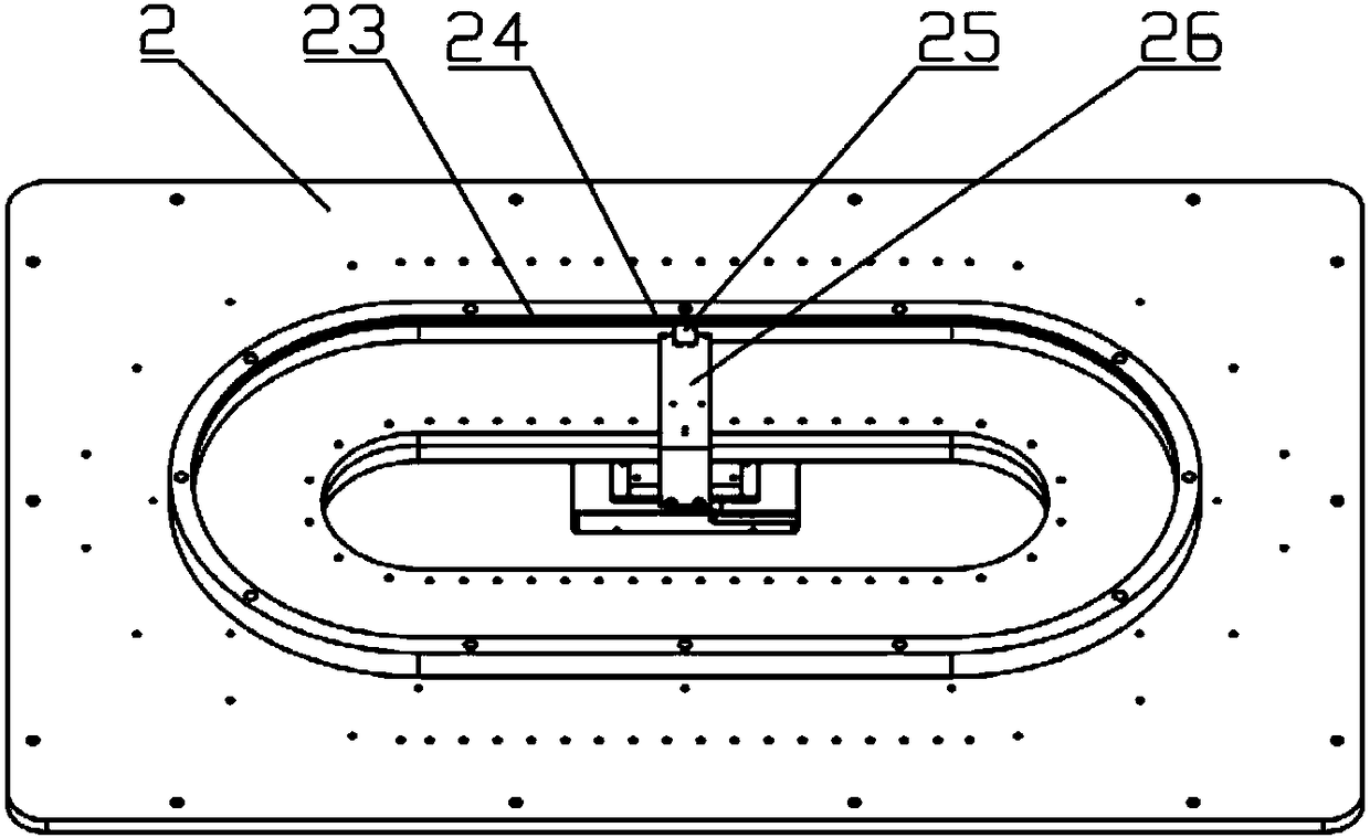 High-precision annular production device for linear motor