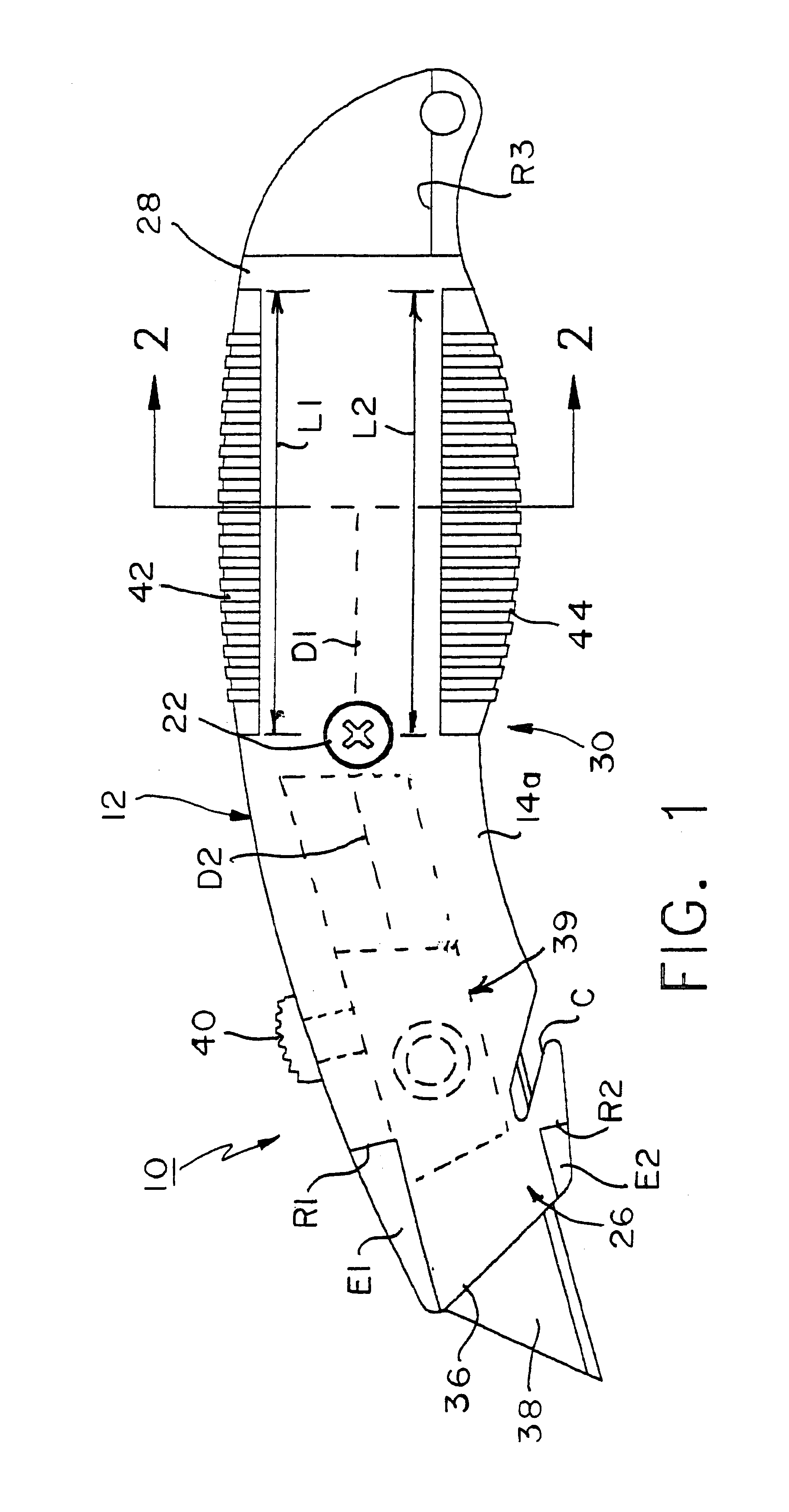 Adjustable safety utility knife with slip resistant elements