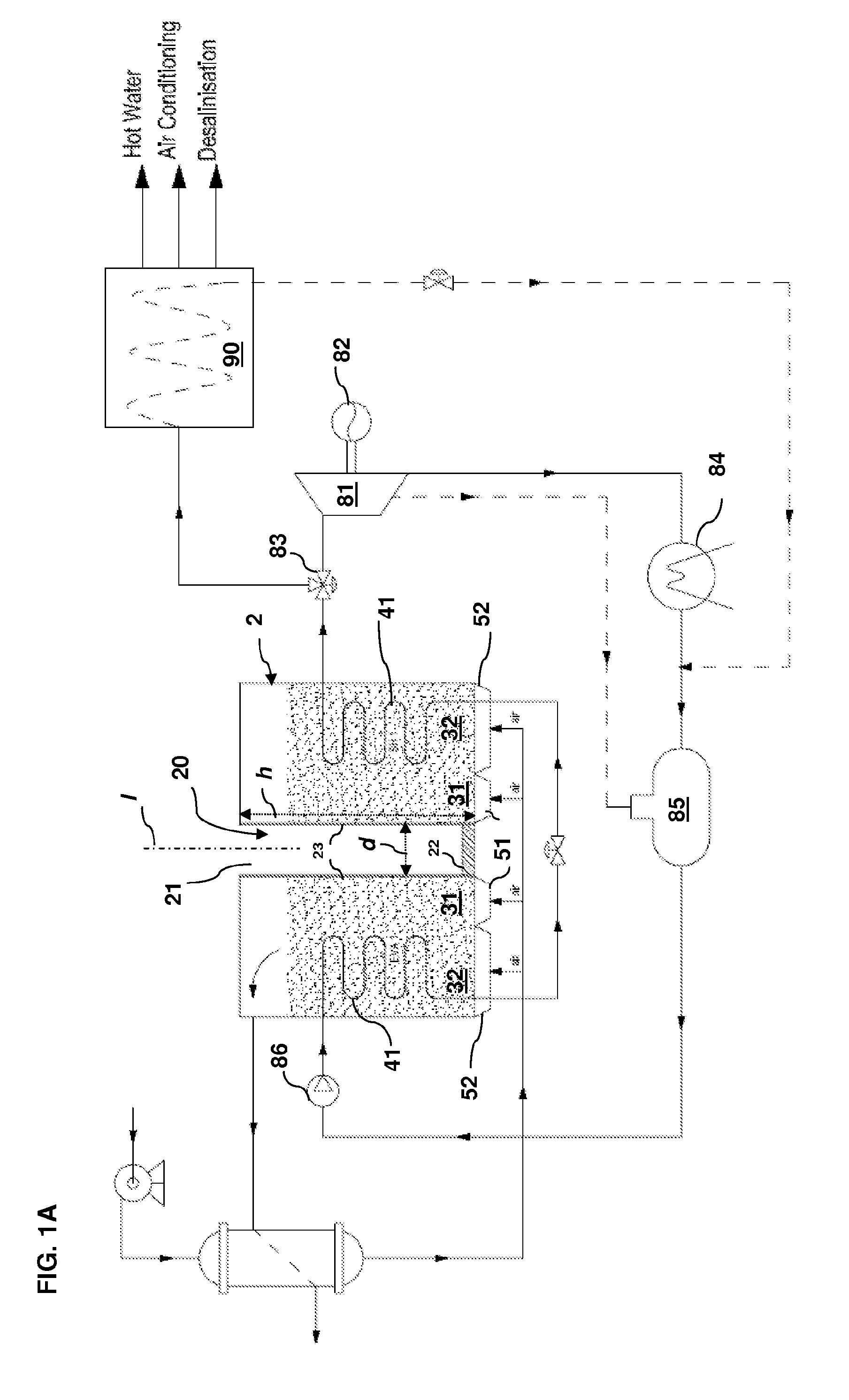 Device, system and method for high level of energetic efficiency for the storage and use of thermal energy of solar origin