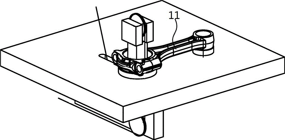 Device and method for machining grooves in two sides of inner hole in large end of connecting rod