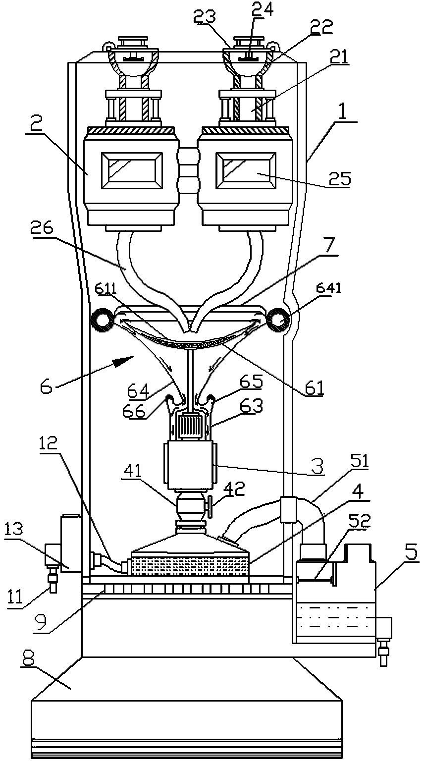 A kind of acid mixing method and its acid mixing device