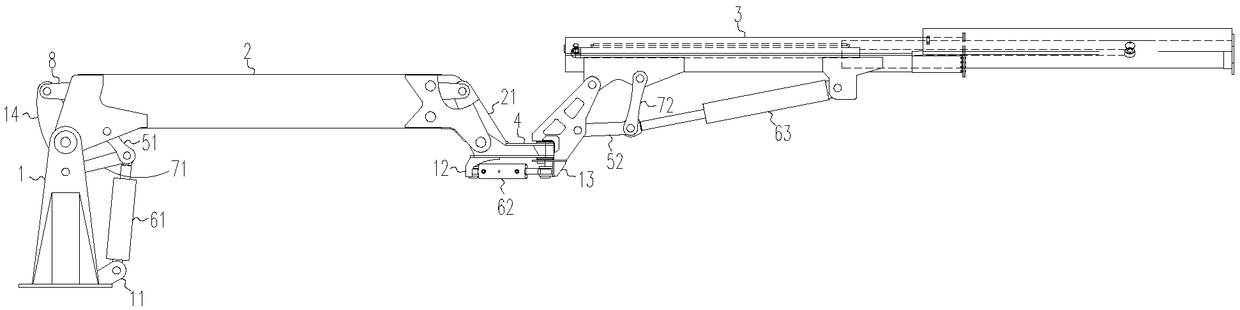 A boom assembly and a concrete spraying vehicle