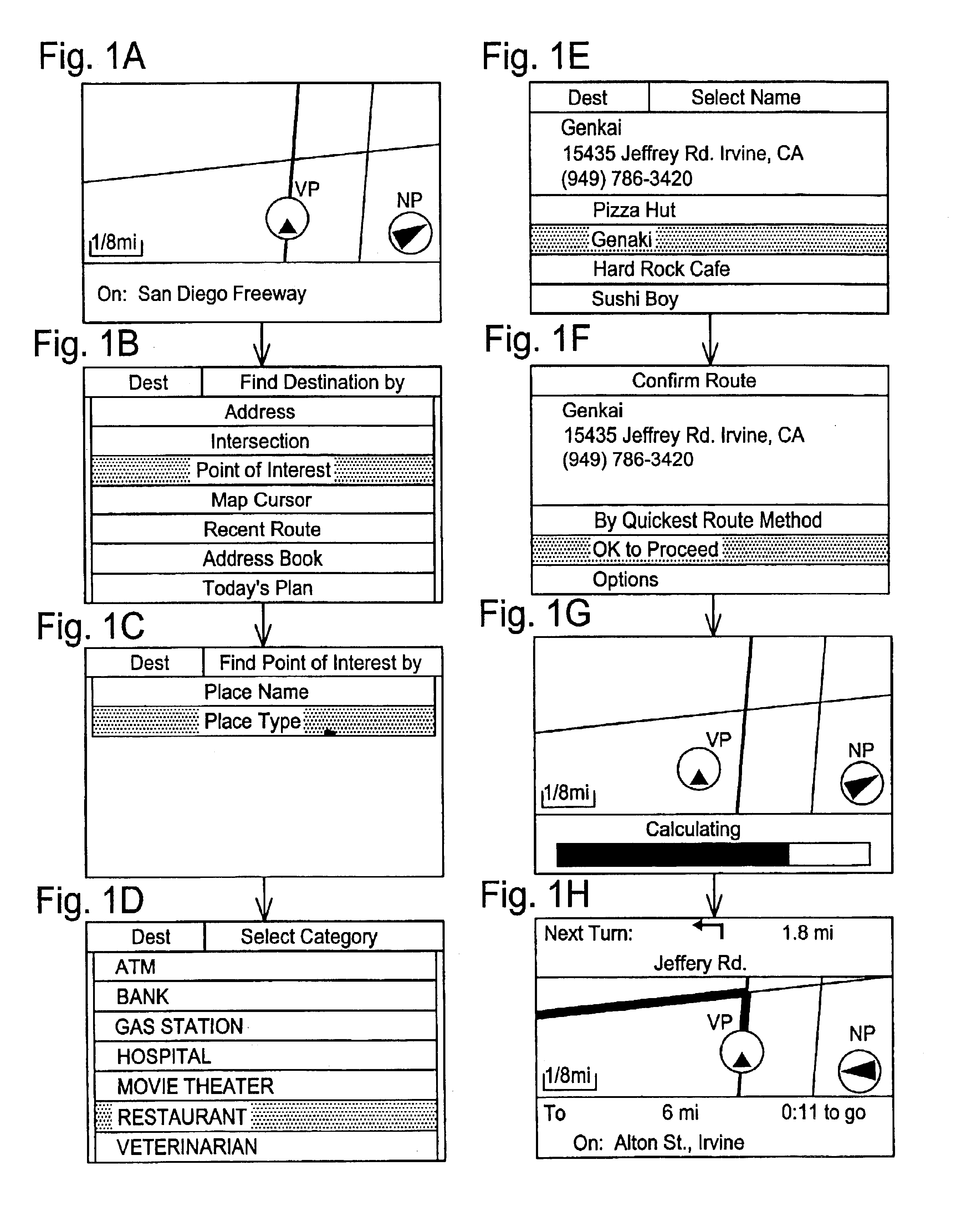 Display method and apparatus for navigation system