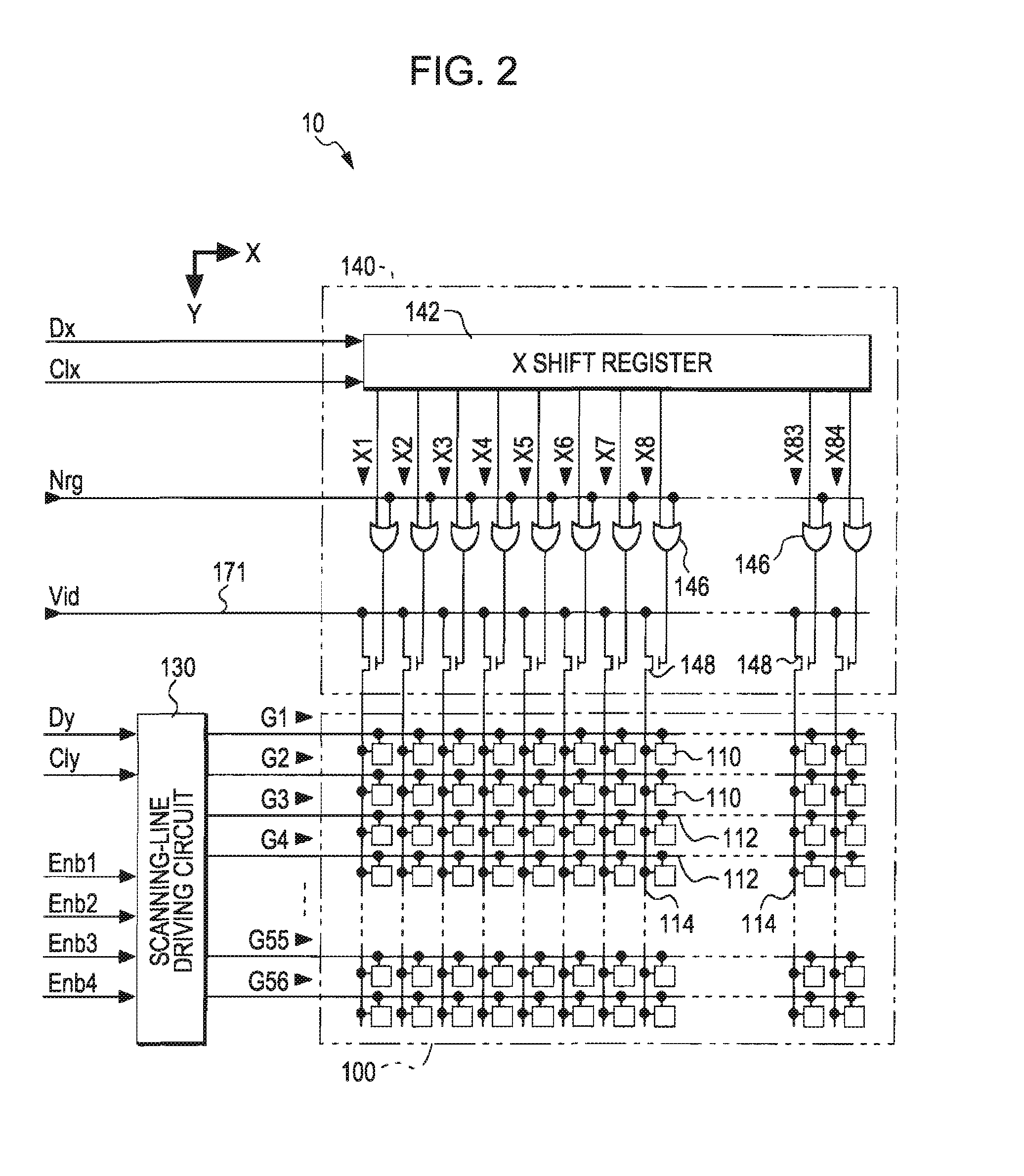 Electrooptic device, scanning-line driving circuit, method for driving the same, and electronic device