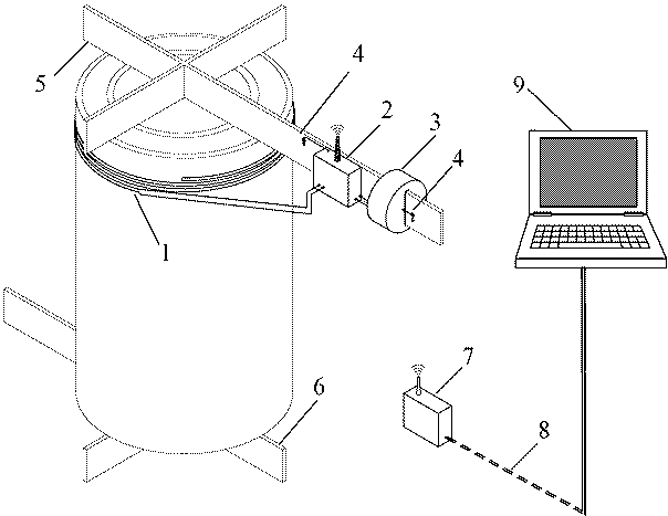 Online monitoring method for turn-to-turn insulation fault of dry air core reactor