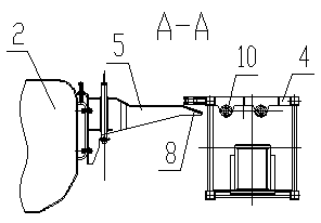 Self-mounting-dismounting type auxiliary arm mounting mechanism of automobile crane