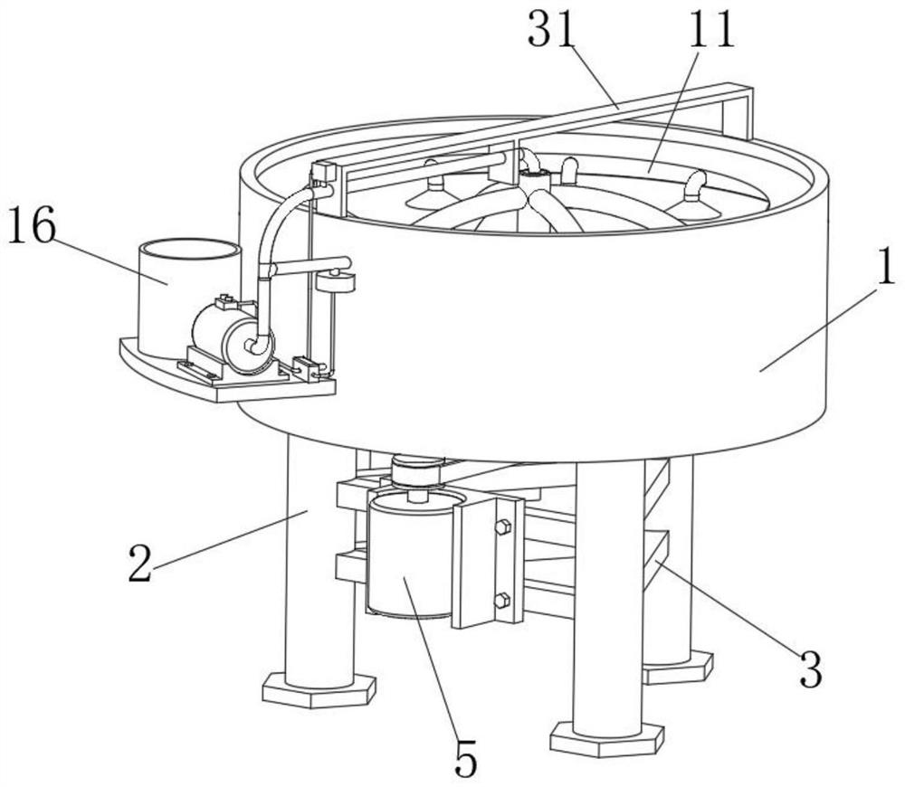 Concrete mixer not prone to caking