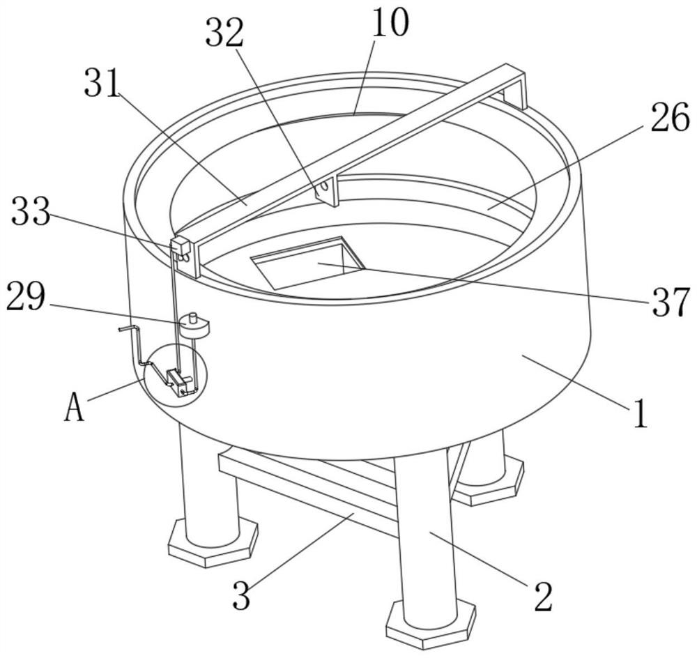 Concrete mixer not prone to caking