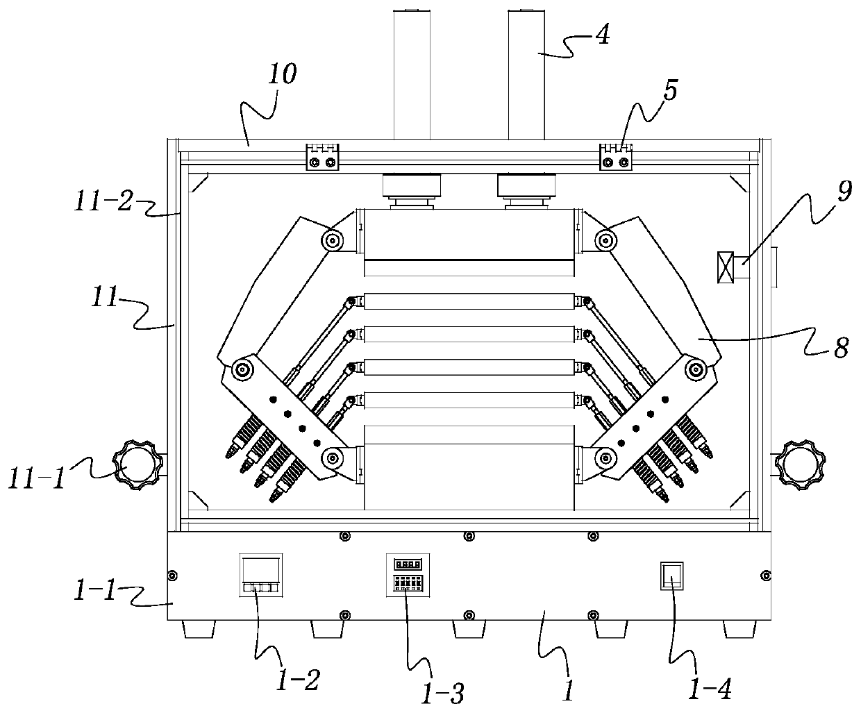 Multi-station macromolecular vacuum hot press