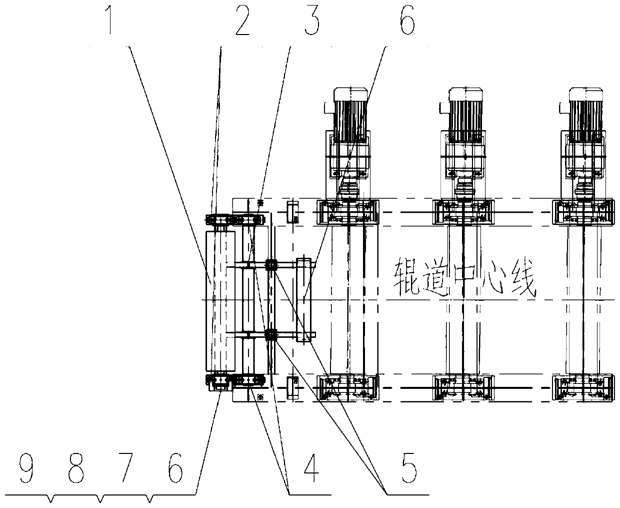 Self-adaptive speed measurement device for steel sheet pile (H-section steel) with counter weight