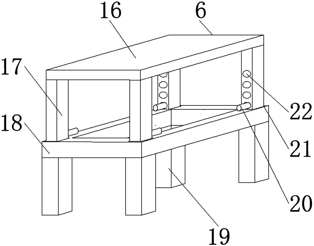 Cylinder body logistics conveying material channel