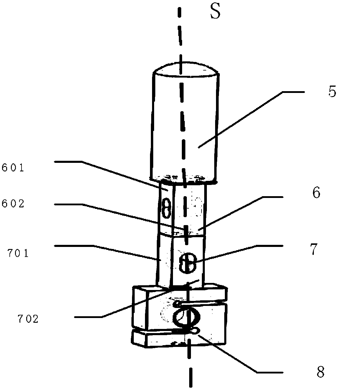 Contact force and pressure detection device on arm supporting platform and data analysis method