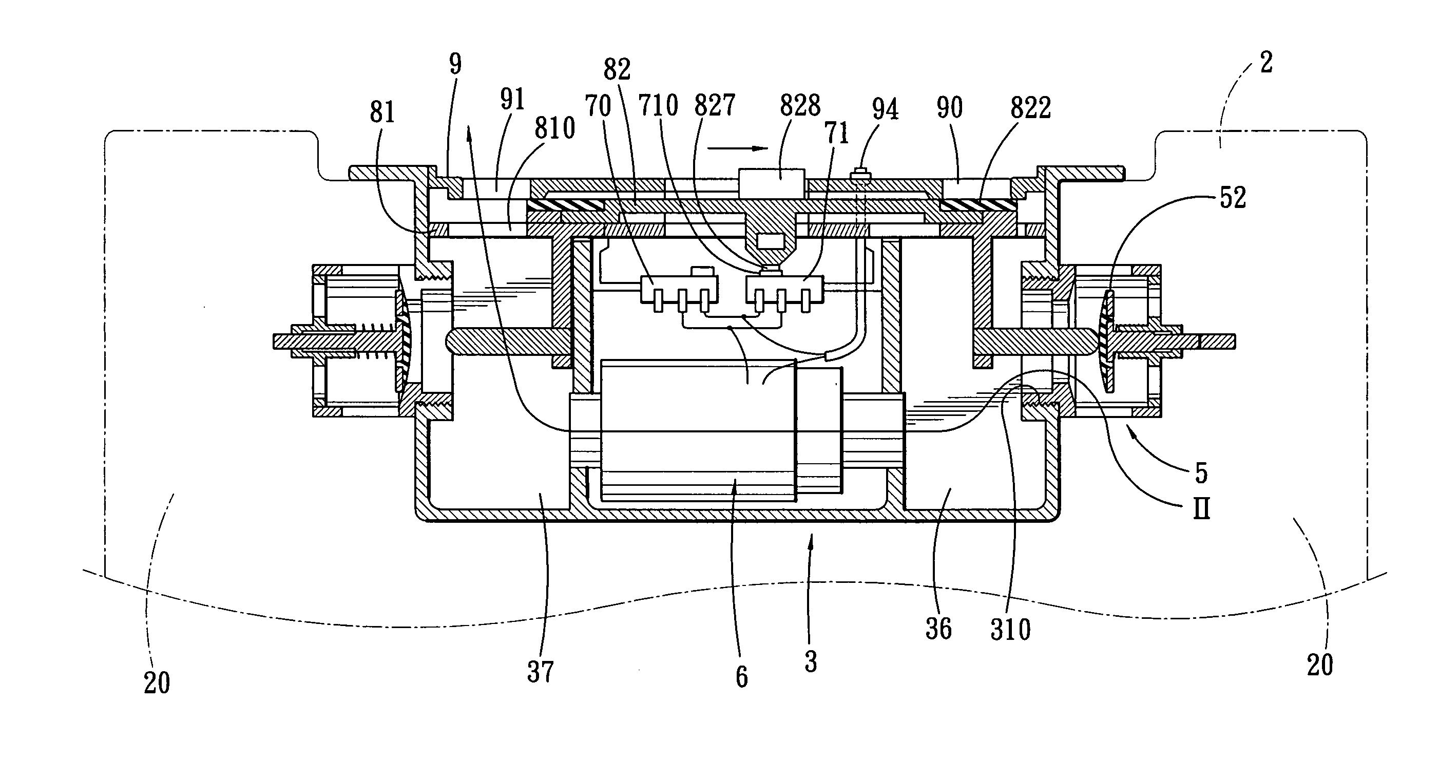 Air pump assembly for inflating and deflating an inflatable article