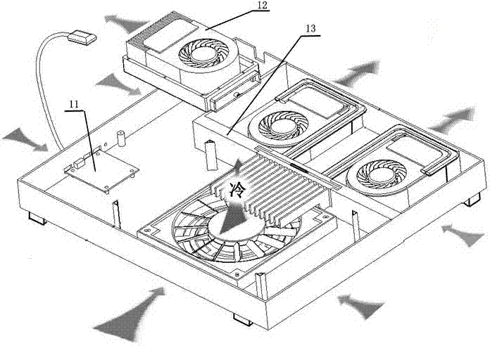 Notebook computer heat dissipation pad capable of cooling, and control method therefor