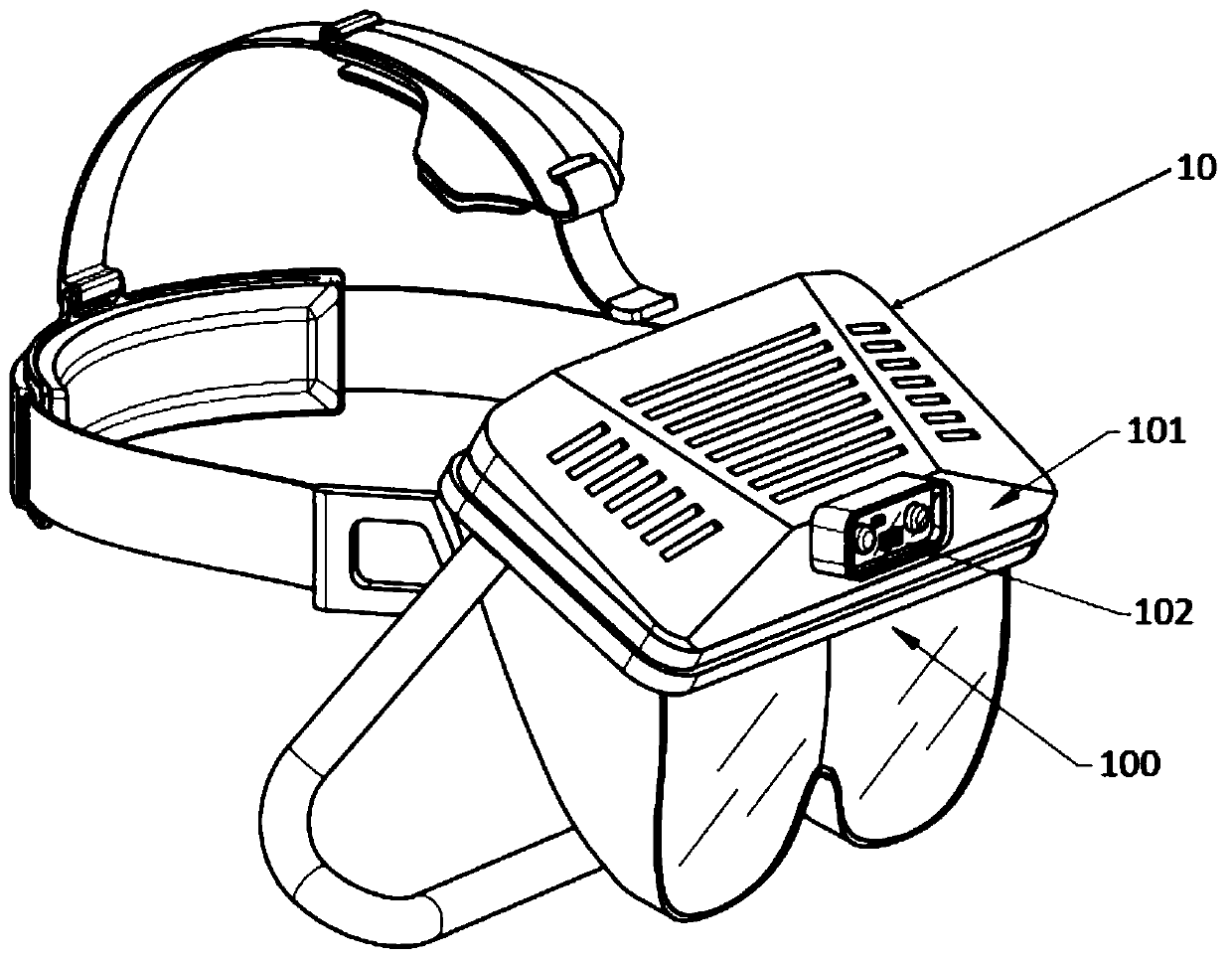 Real person AR shooting game device and shooting battle system and method based on AR technology