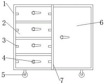 AC low-voltage draw-out switch cabinet convenient for maintenance of parts and components