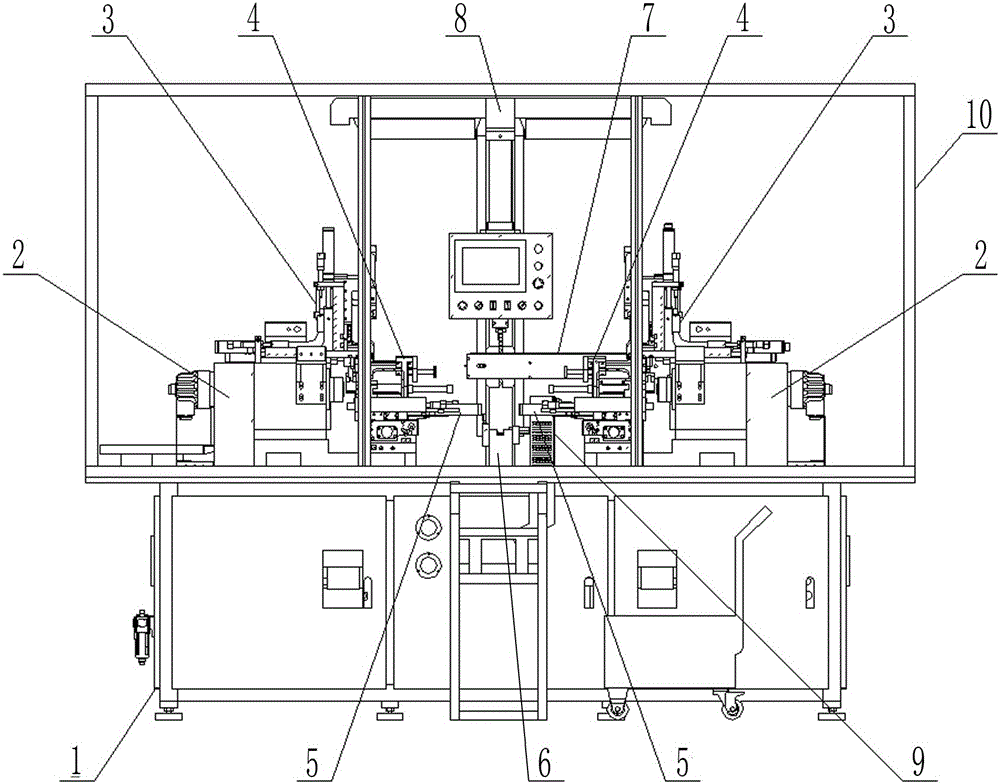 Double head lathe for hydraulic conduit