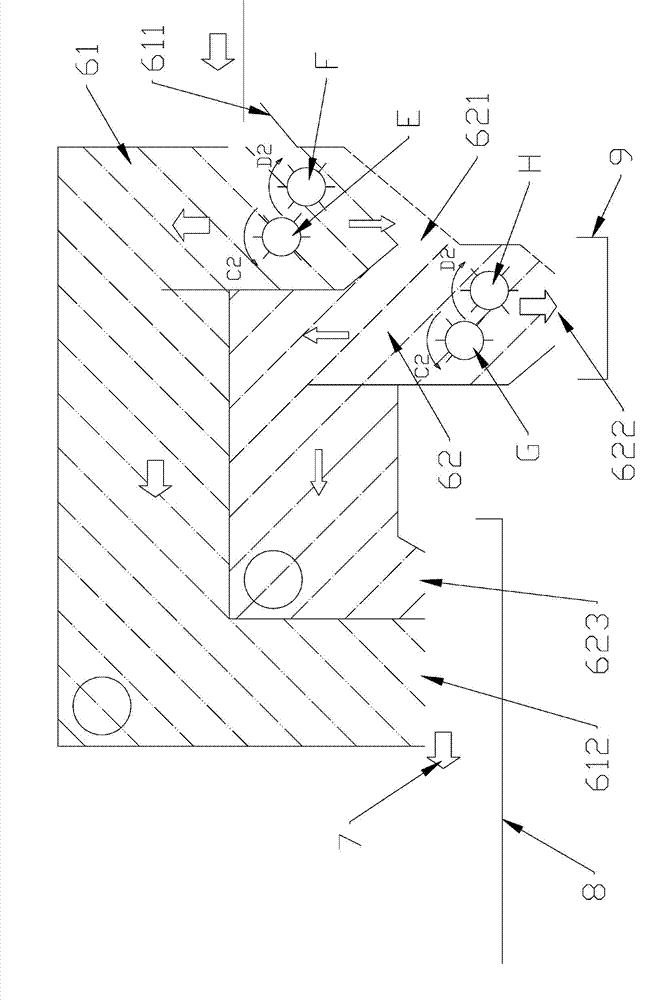 Online sliver separating device for high moisture content cut tobaccos and separating method of online sliver separating device