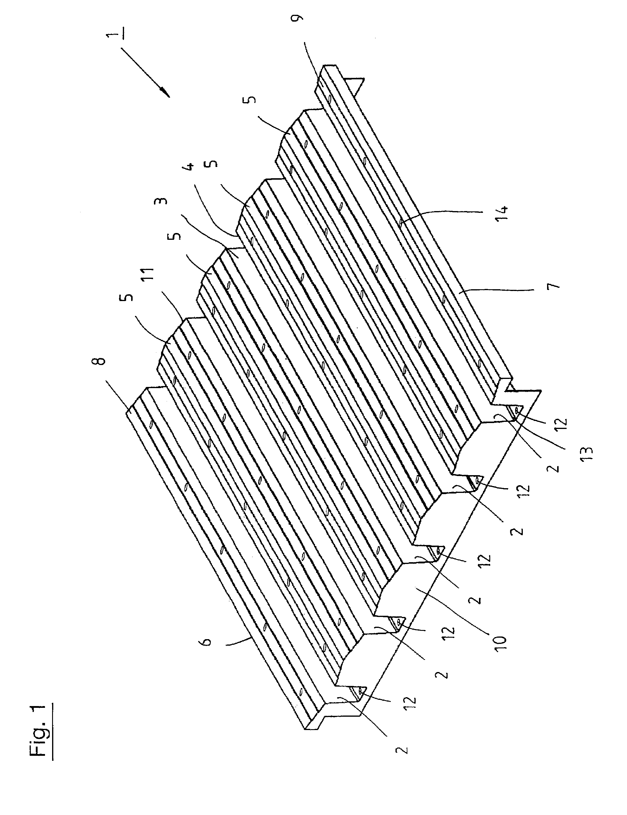 Culture tray for the rooting of young plants