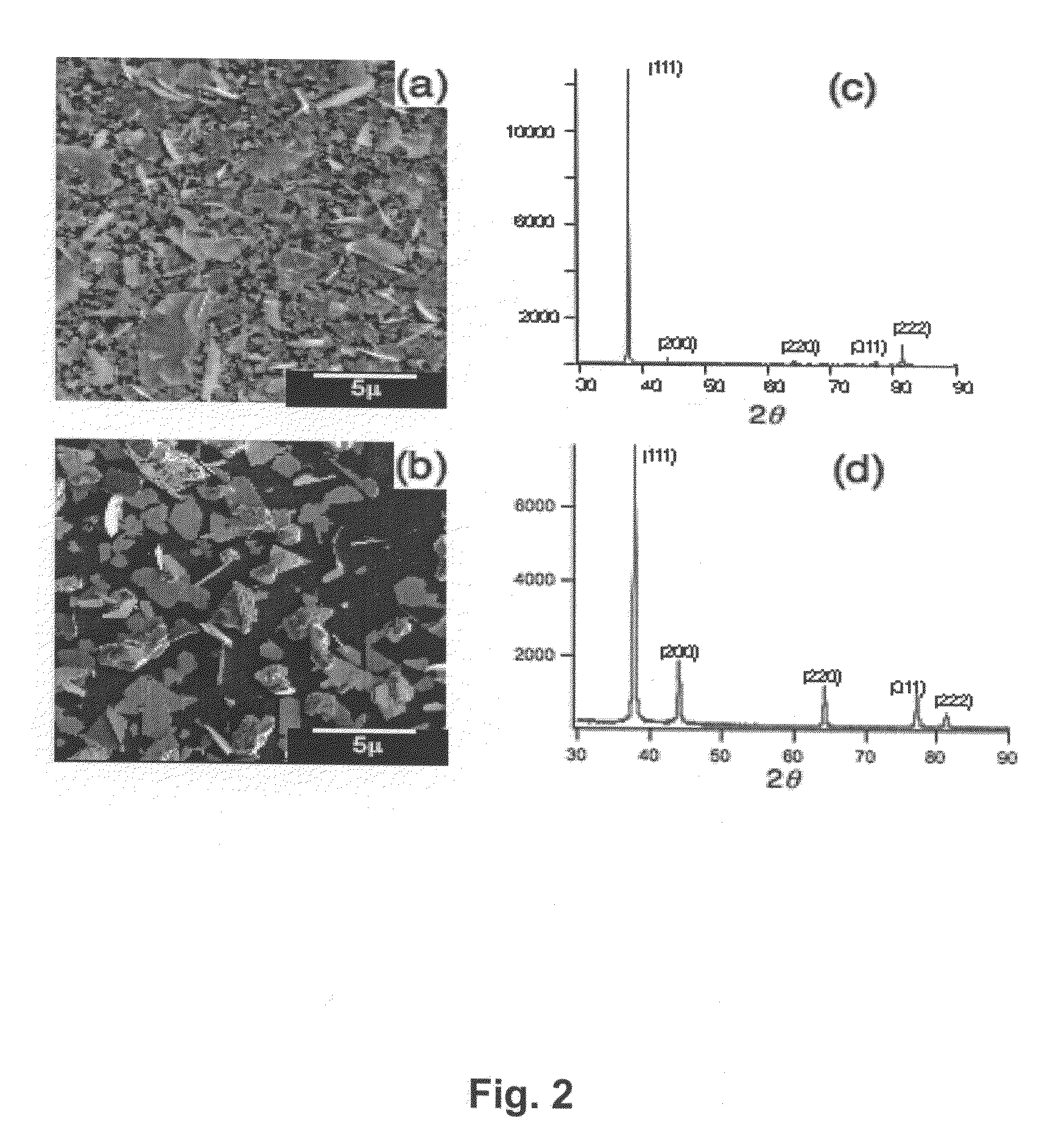 Nanostructured metal-polyaniline composites