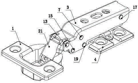 A heavy-duty silent hinge