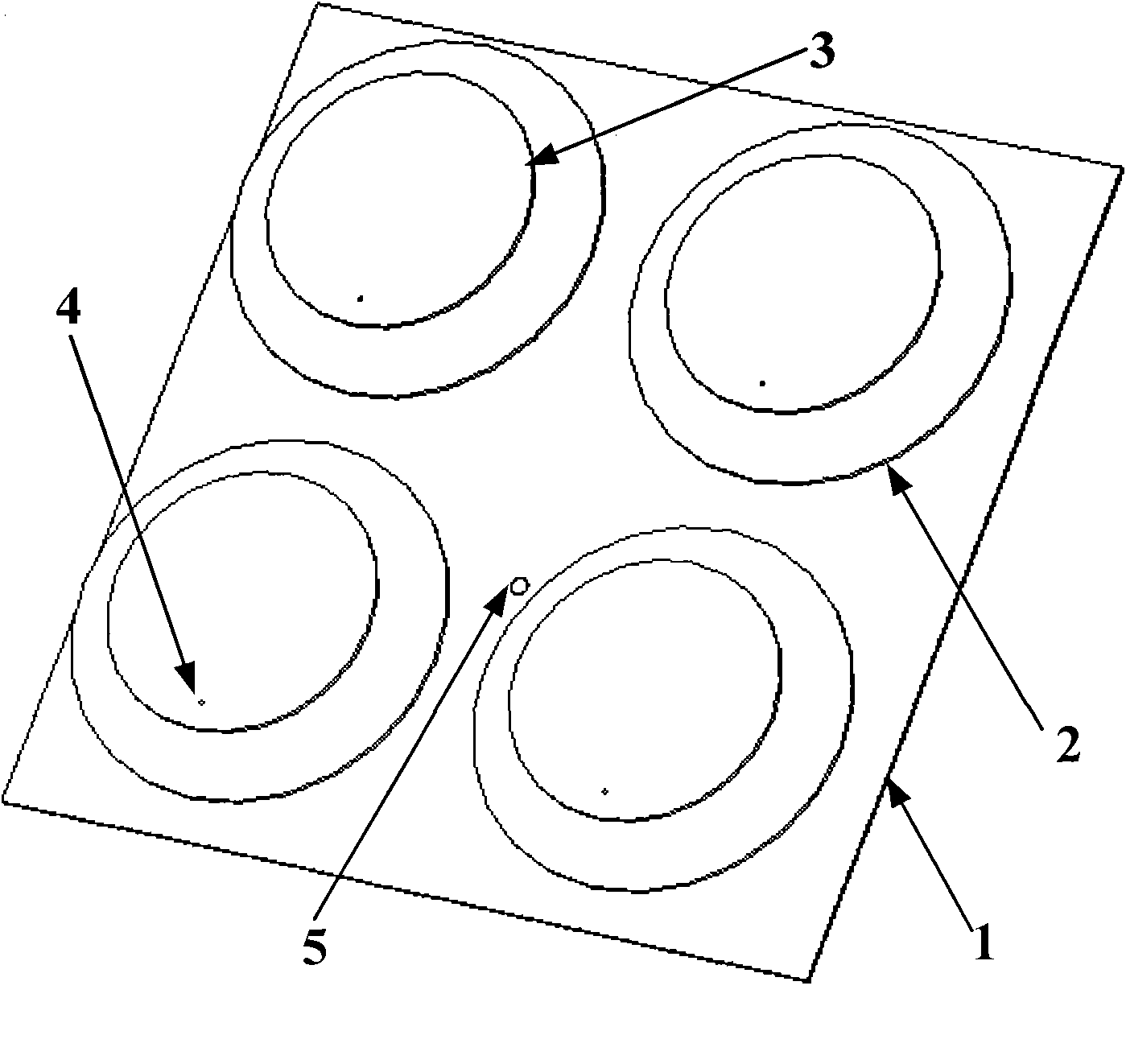 Dual-band array antenna of frequency-selection-based surface resonance unit