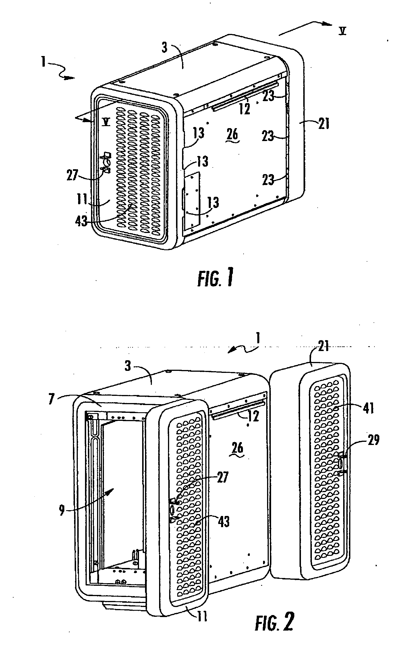 Outside plant telecommunications cabinet direct air cooling system