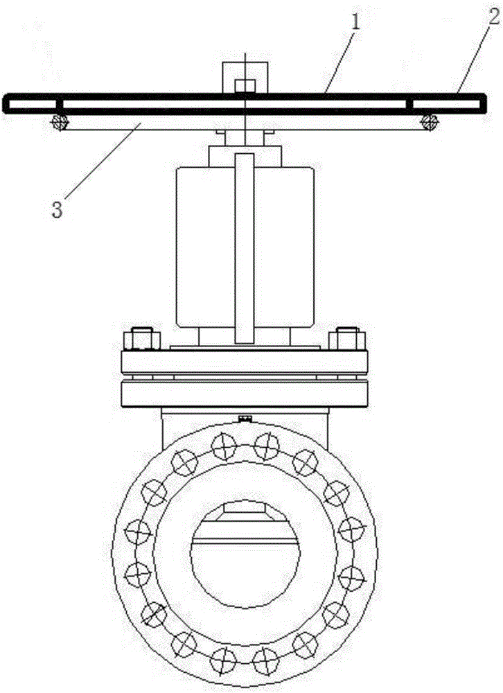 Oxygen manual stop valve safe operation method and tool