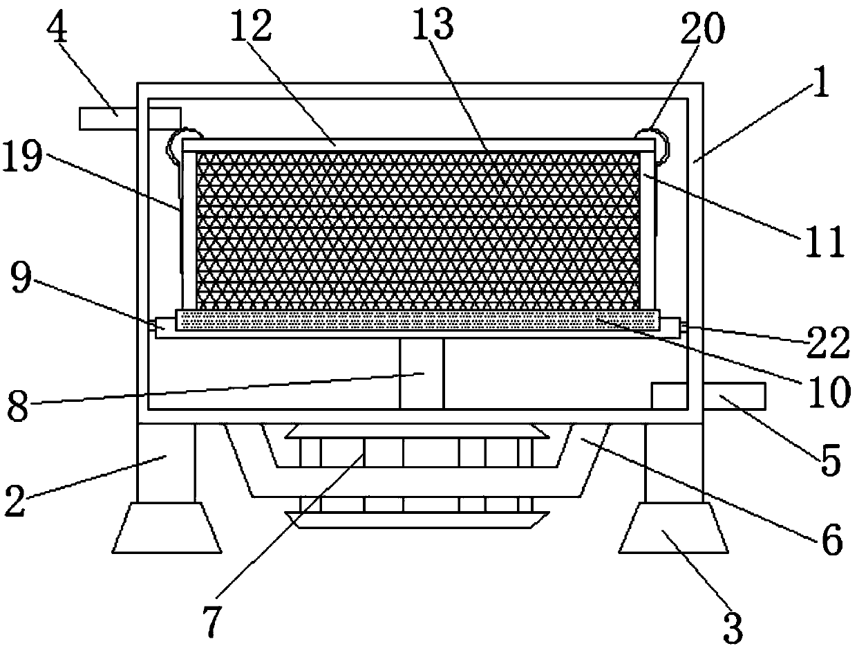 Smart-home sewage treatment device capable to replace filter screen