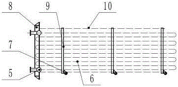 Detachable pipe bundle flue type heat collection equipment and method