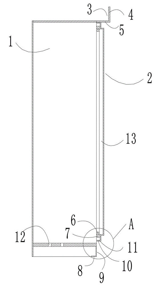 Combiner box and door thereof