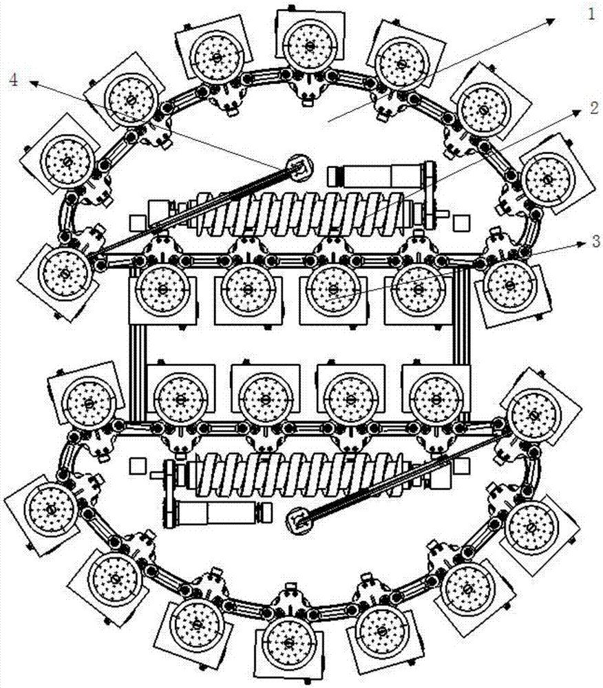 Travelling mechanism of wall-climbing robot